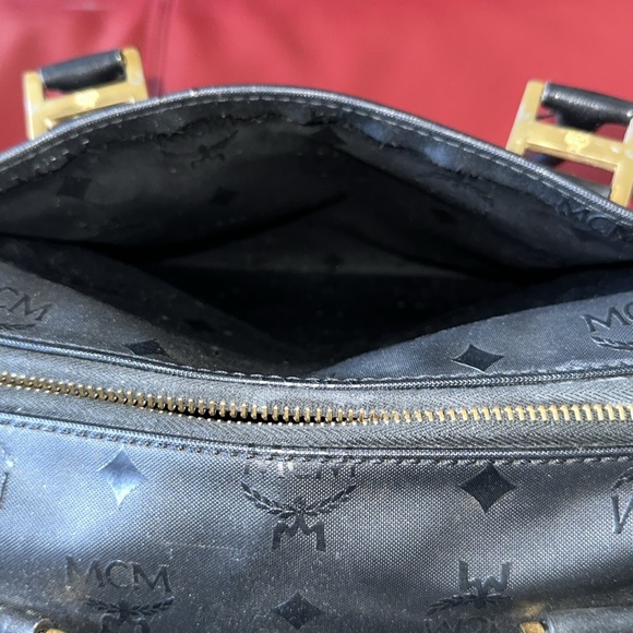 🔥Pre-loved MCM Visetos Nylon Boston Bag - Picture 6 of 6